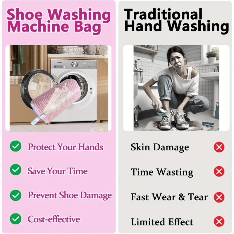 Saco para Lavar Sapatos em Máq - Shoe Cleaning Brush avaliação e preço
